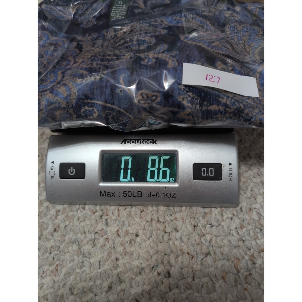 Vtg Lauren Jeans XL Paisley Suede Patch Equestrian Preppy BaseLayer Long Sleeve - Picture 14 of 14